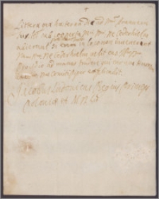 Jakub Ludwik Sobieski królewicz polski do [Jozjasz Cederhieima]