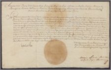 August III król polski nadaje Tomaszowi Sufczyńskiemu wakujące po śmieci Stanisława Rzewuskiego stolnikostwo ziemi łukowskiej