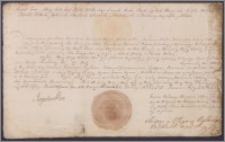 August III król polski zezwala Mariannie d'Obryn Tymanowej na ustąpienie wsi Wezupie w kluczu królowokrzesielskim ekonomii olickiej na osobę N. N.