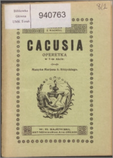 Cacusia : operetka w jednym akcie