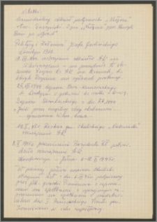 [Notatki : samodzielny oddział partyzancki "Nałęcza" - rtm. Duszyński]