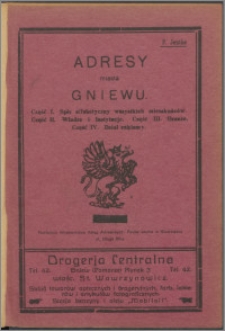 Adresy miasta Gniewu