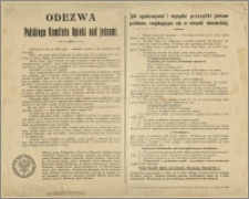 Odezwa Polskiego Komitetu Opieki nad jeńcami wzywająca do wysyłania przesyłek jeńcom, zawiera instrukcję w jaki sposób opakowywać i wysyłać
