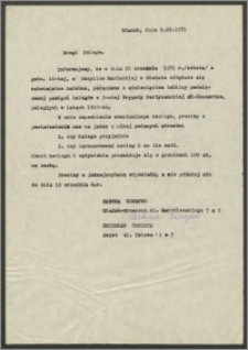 List Sabiny Korejwo z dnia 9 września 1971 roku