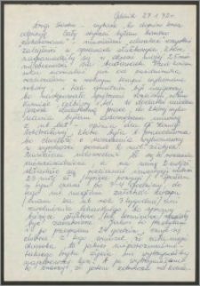 List Sabiny Korejwo z dnia 27 stycznia 1972 roku