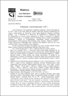 Biuletyn Koła Miłośników Dziejów Grudziądza 2005, Rok 3, nr 17(56) : Problematyka „Gościa Świątecznego” z 1927 r.