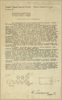 Uregulowanie umundurowania oficerów piechoty i oddziałów pomocniczych I Brygady. [Inc.:] Rozkaz oficerski. Dla ujednostajnienia umundurowania oficerów piechoty i oddziałów pomocniczych wydaje się następujące przepisy [...]