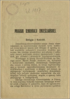 Program Demokracji Chrześcijańskiej