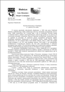 Biuletyn Koła Miłośników Dziejów Grudziądza 2005, Rok 3, nr 28(67) : Rozwój motoryzacji w Grudziądzu w 1. połowie XX wieku.