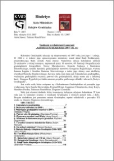 Biuletyn Koła Miłośników Dziejów Grudziądza 2007, Rok 5, nr 2(115) : Spotkanie z redaktorami i autorami „Kalendarza Grudziądzkiego 2007” (R. 11)