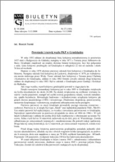 Biuletyn Koła Miłośników Dziejów Grudziądza 2008, Rok VI, nr 37(190): Powstanie i rozwój węzła PKP w Grudziądzu