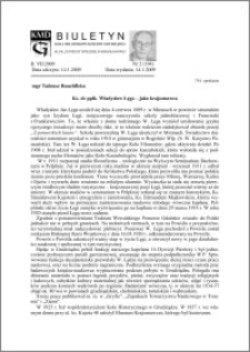 Biuletyn Koła Miłośników Dziejów Grudziądza 2009, Rok 7, nr 2(194) : Ks. dr ppłk. Władysław Łęga – jako krajoznawca