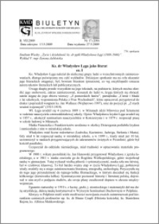 Biuletyn Koła Miłośników Dziejów Grudziądza 2009, Rok 7, nr 17(209) : Ks. dr Władysław Łęga jako literat cz. I