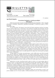 Biuletyn Koła Miłośników Dziejów Grudziądza 2009, Rok 7, nr 21(213) : Terytorium Grudziądza w świetle przywilejów lokacyjnych.