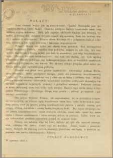 Polacy! [Inc.:] Losy obecnej wojny już są zdecydowane. Upadek Przemyśla początkiem zupełnej klęski Rosyi [...]