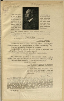[Ulotka] : [Inc.:] Rzekł jeden lekarz: ja będę ją leczył, podług nauki Browna; ale drudzy odpowiedzieli: zła to jest nauka [...] : 22 maja 1917 r.
