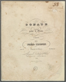 Sonate : pour le piano : oeuv. 35