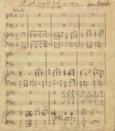 A jak poszedł król na wojnę : [na chór męski z tow. fortepianu]