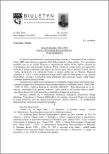 Biuletyn Koła Miłośników Dziejów Grudziądza 2010, Rok VIII, nr 22(251): Julian Zelek (1900 -1939) Popularyzator kajaka
