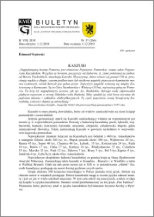 Biuletyn Koła Miłośników Dziejów Grudziądza 2010, Rok VIII, nr 37(266): Kaszubi