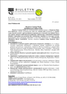 Biuletyn Koła Miłośników Dziejów Grudziądza 2011, Rok IX, nr 3(272): Bractwo Czarnej Wody Informacja o bractwie