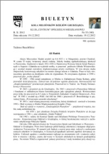 Biuletyn Koła Miłośników Dziejów Grudziądza 2012, Rok X, nr 35(340): Ali Sladek