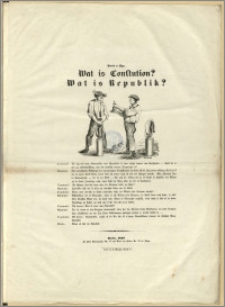 Wat is Constution? Wat is Republik?