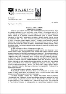 Biuletyn Koła Miłośników Dziejów Grudziądza 2009, Rok 7, nr 36(228) : Schyłek życia i śmierć Fryderyka Chopina