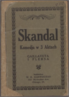Skandal : komedja w trzech aktach