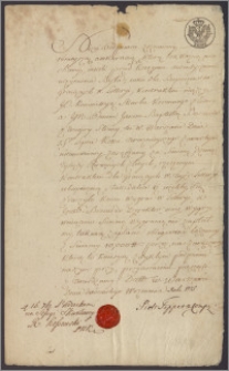 Komisja Skarbu Koronnego zawiera kontrakt z Baptystą Boccado. Boccardo wpłaca 10 000 zł jako kaucję zabezpieczającą działalność utworzonej przez niego Loterii Pieniężnej