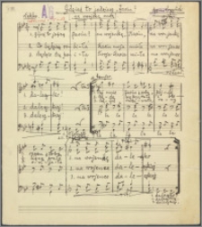 Gdzież to jedziesz, Jasiu ? : na swojska nutę : [na chór męski]