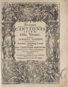 Cantiones Sacræ, Octo Vocum. Bassus