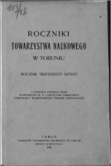 Roczniki Towarzystwa Naukowego w Toruniu, R. 36, (1930)