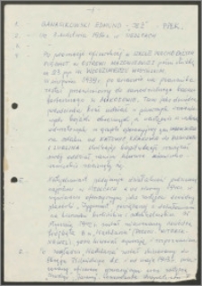 Ankieta do "Słownika Polski Walczącej na Kresach Półn. - Wsch. II Rzeczpospolitej"