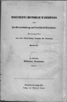 Abriss der ermländischen Literaturgeschichte nebst dem Spicilegium Copernicanum
