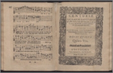 Centuriæ Sacrarvm Cantionvm & Motectarum (ut vocant) 4. 5. 6. 7. 8. 9. & plurium vocum in gratiam Ecclesiarum recens editarum ... Decas. Decas 4. Quinta vox