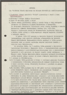 Ankieta dla "Słownika Polski Walczącej na Kresach Płn-Wsch. II Rzeczypospolitej"