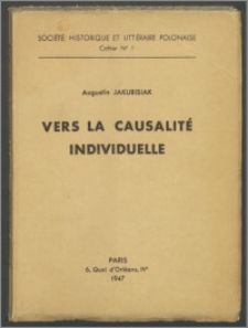 Vers la causalité individuelle