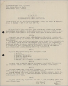 Statut Międzynarodowej Unii Chłopskiej