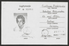 Legitymacja Światowego Związku Żołnierzy Armii Krajowej