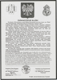 Zaświadczenie Służby