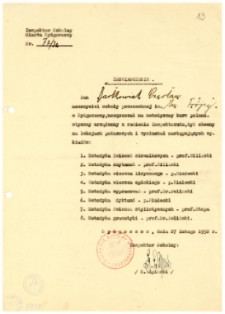 Zaświadczenie o uczęszczaniu na metodyczny kurs polonistyczny