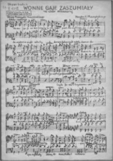 Wonne gaje zaszumiały : na chór mieszany