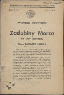 Zaślubiny morza : na chór mieszany