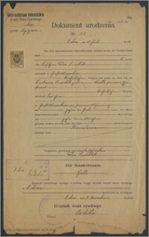Dokument Urodzenia