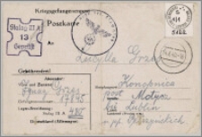 Postkarte An Lucylla Grześ