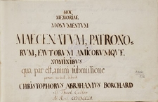 Sztambuch Christopha Abrahama Borcharda