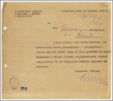 Wezwanie do stawienia się w koszarach, celem odbycia oględzin lekarskich