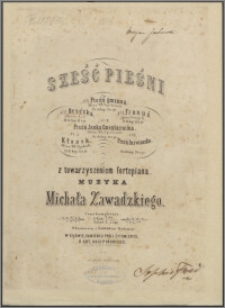 Sześć pieśni : z towarzyszeniem fortepianu. No 2, Brzózka