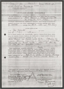 Oświadczenie Świadka